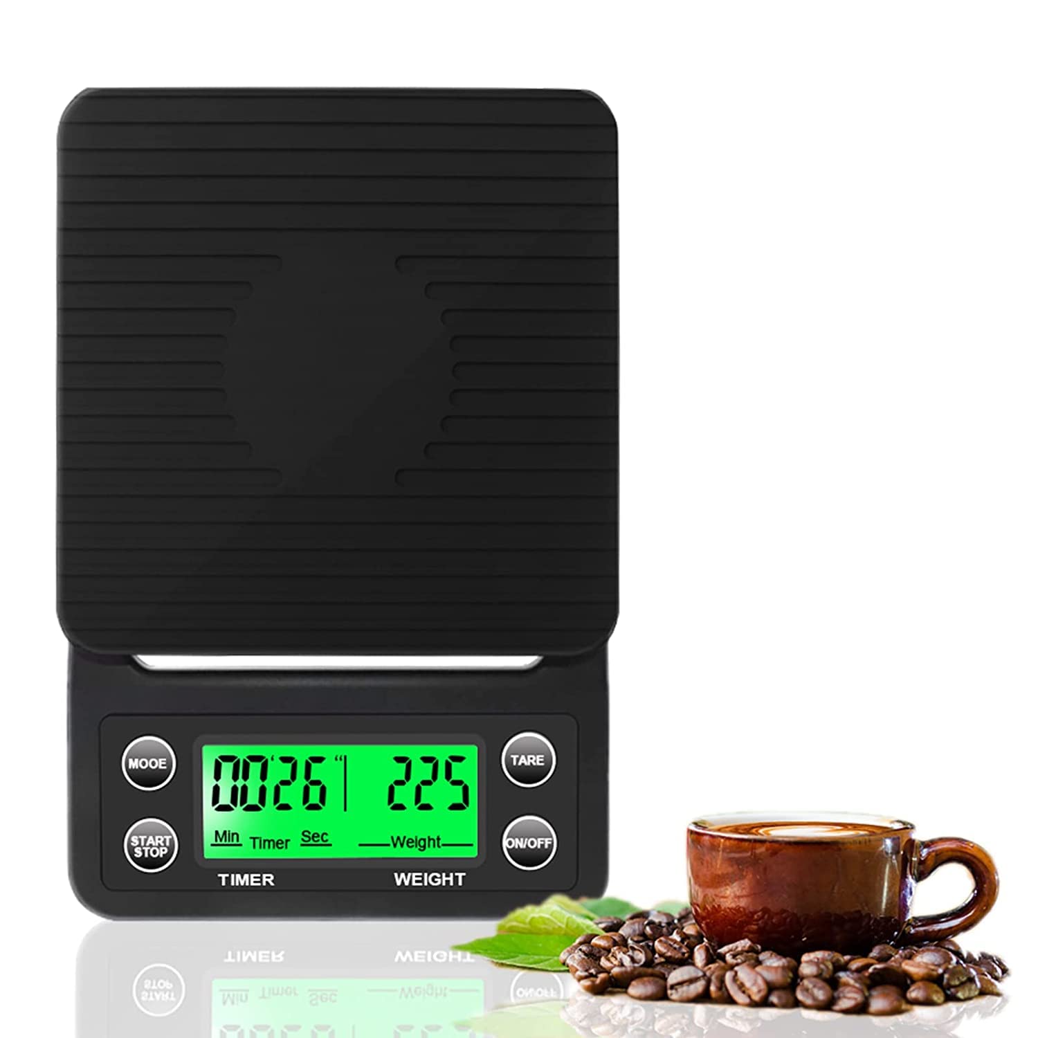Professionelle Kaffeewaage Mit Timer, Digitale Espressowaage, Präzise Küchenwaage Mit Timer (uno Scale)