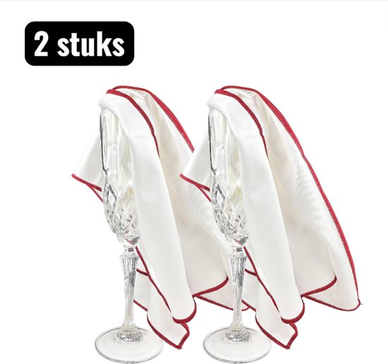 2 Stück Reinigungstücher 50 X 60 Cm Professionelles Mikrofasertuch Zum Glaspolieren Streifen Und Fusselfreies Tuch Für Wein Und Whiskygläser, Hoc