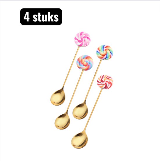 4 Teiliges Besteckset Löffel Lange Trinklöffel Niedlicher Donut Rührlöffel Lutscher Kaffeelöffel Und Obstgabel Kreatives Patisserie Besteck Lutsc