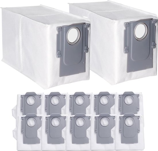 12 Ersatzstaubbeutel Passend Für Roborock Q Revo Robot / S8 Maxv Ultra / S8 Max Ultra / Qrevo Maxv Saugroboter, 2,7 L Großes Fassungsvermögen