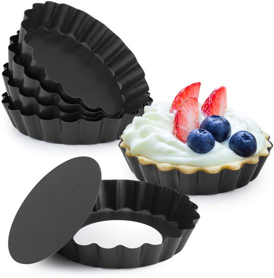 6 Teiliges Set Metall Kuchenformen Kuchen Und Quicheformen Einfach Zu Verwenden Und Zu Reinigen Zum Backen Zu Hause Für Fondant Und Kekse Durchme