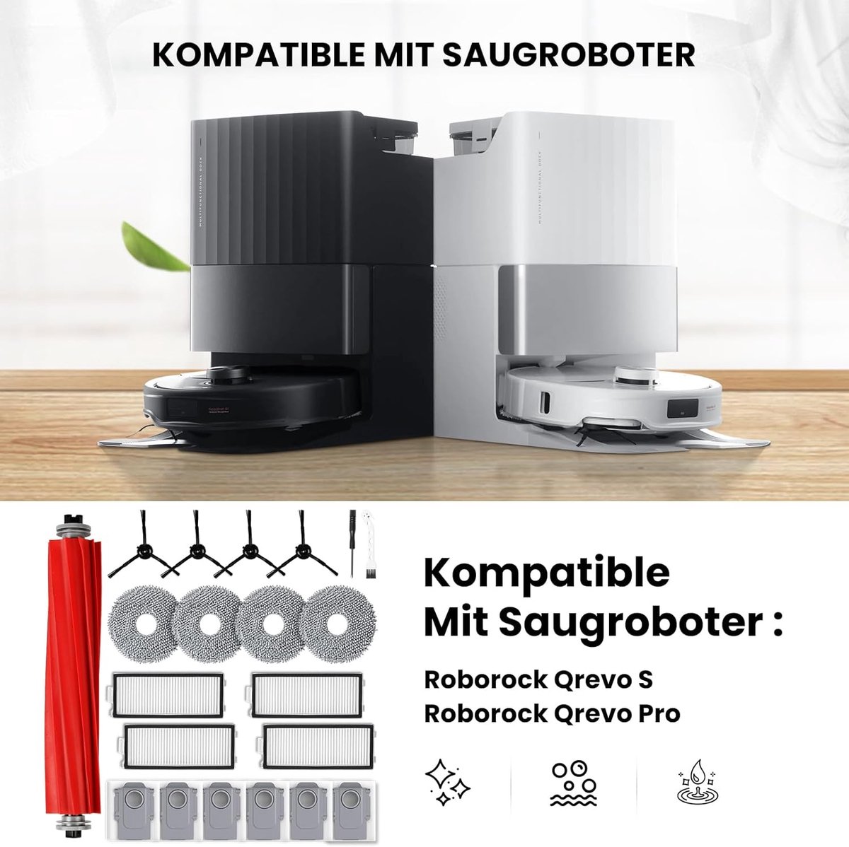 Babykleidungszubehör Für Den Roborock Qrevo S/ Qrevo Pro Saugroboter