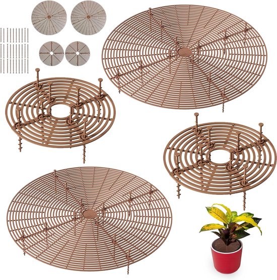 Bodenschoner Für Blumentopfgitter 52/30 Cm – 4er-set – Für Den Innenbereich Zum Schutz Vor Haustieren Und Kindern