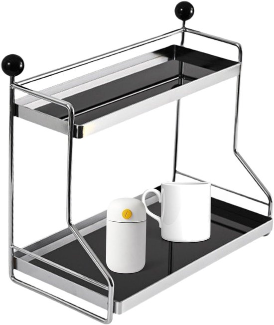 Kaffeetassenhalter, Zweistöckiger Becherhalter, Freistehendes Kaffeetassenregal, Tassenablage Für Die Arbeitsplatte, Kaffeetassenregal, Kaffeetas