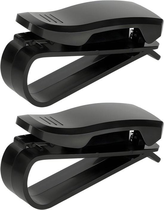 2-teiliger Sonnenbrillenhalter Für Die Sonnenblende Im Auto – Brillenhalter Und Organizer Mit Karten-/ticketclip – Universeller Brillenclip Für Auto, Suv Und Lkw