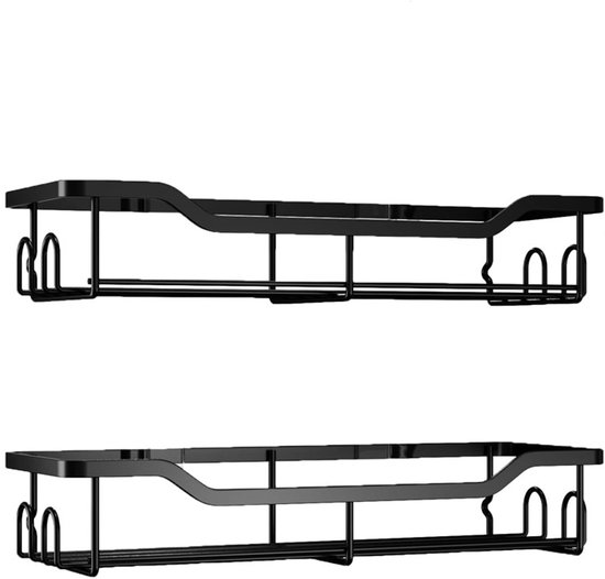 Duschablage Ohne Bohren 2er Set Rostfreie Bad Organizer, Schnelltrocknend, Großes Fassungsvermögen, Robuster Shampoo Halter Für Die Dusche, Aus E