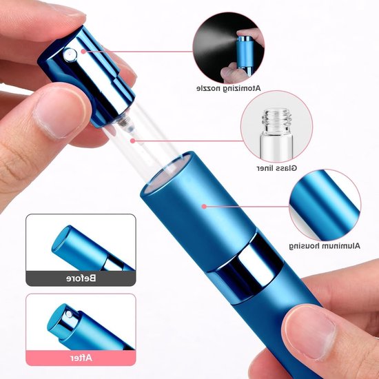 Mini-duftzerstäuber – 3 Stück – Nachfüllbar – 10 Ml Nachfüll-sprühflasche – Leere, Tragbare Reise-sprühflasche