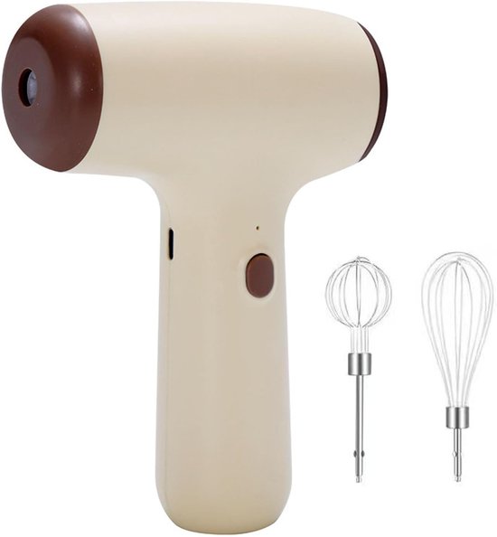 Elektrischer Handmixer Mit Schneebesen, Elektrischer Handmixer, Wiederaufladbarer Tragbarer Schneebesen, Milchshake-creme, Starke Leistung