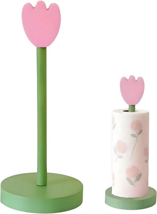 Küchenrollenhalter 1 Stück Blumenmuster Küchenbedarf Küchenaccessoires Stehender Küchenrollenhalter Papierhandtuchhalter Küchenpapierhalter Für K