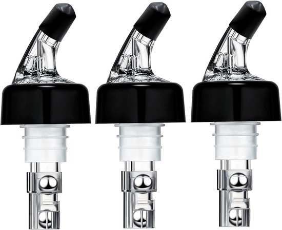 3er Pack Weinausgießer, Weinflaschenausgießer, Kleiner Glasausgießer, Cocktail Weinspender, Barzubehör Ca. 30 Ml