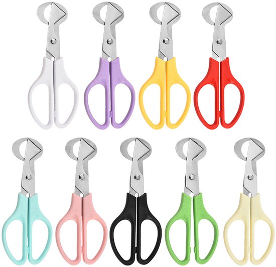 Wachtelschere 9 Teilig Eieröffner Eierschalenschneider Eieraufsatz Ergonomischer Griff Eierschere Küchenhelfer Handwerkzeuge Küchengeräte Für Hau