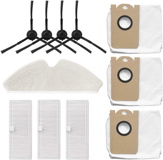 Filterbürste, Mopp, Tuch Und Staubbeutel Set, Passend Für Den Proscenic M7 Pro Saugroboter