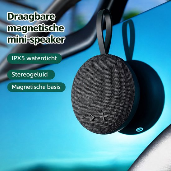 Kabelloser Mini-bluetooth-lautsprecher Tragbarer Wasserdichter Ipx5-lautsprecher 6 W Stereoklang Bluetooth 5 3 Magnetische Musikbox Kompakter Für 5.3