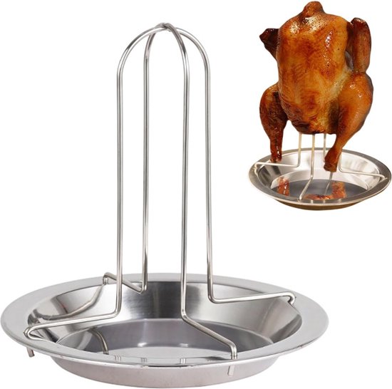 Hähnchengrillständer Hähnchenhalter Aus Edelstahl Antihaft Auflaufform Für Hähnchen Und Pute Zum Grillen, Backen, Kochen Bbq Zubehör Für Bierdose