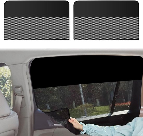Auto-sonnenschutz – Uv-schutz – Universeller Magnetischer Heckscheiben-sonnenschutz – 48 X 80 Cm – 2er-pack