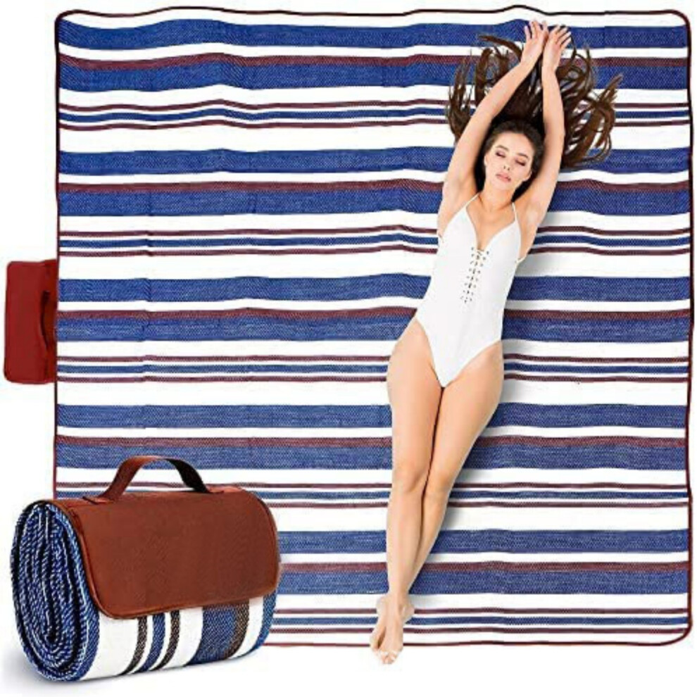 Wasserdichte Picknickdecke – Kompakte Und Faltbare Outdoor-matte Mit Strapazierfähigem Dreischichtdesign Und Peva-rückseite.