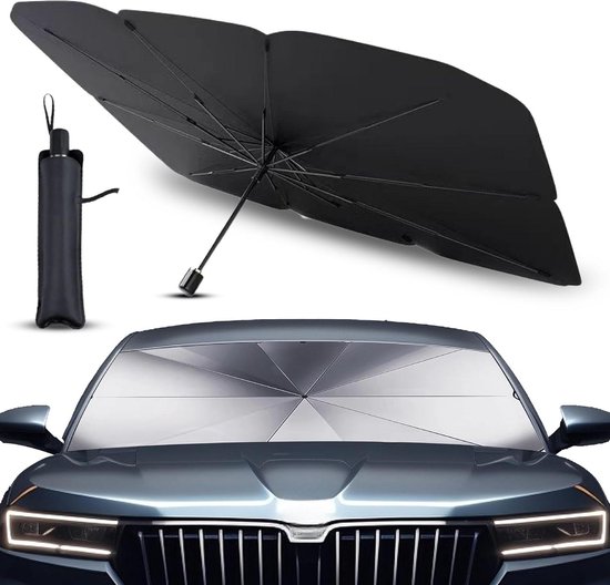 Windschutzscheiben-sonnenschutz 140x80cm Uv-beständiger Auto-sonnenschutz Mit Drehbarem Schaft Und Titanbeschichtung Für Suvs Und Lkws