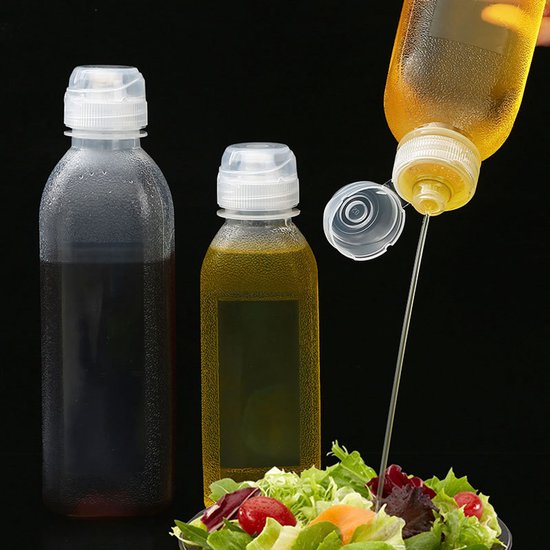 2 Ölflaschen Küchen Sprühflasche Haushaltsölflasche Ölmessflasche Gewürzflaschen (soße, Essig, Sesamöl, Kochwein) Groß 500 Ml + Klein 300 Ml