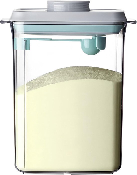 2300-ml-milchpulverspender Tragbarer Milchpulverbehälter Mit Messlöffel Versiegelter Milchpulverspender Milchpulverbehälter Herausnehmbarer Typ A Rot