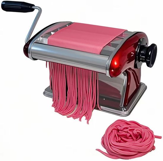 Nudelmaschine Manuell Pastamaschine Multifunktionale Nudelmaschine Pasta Selber Machen Mit 2 Klingen (2 Mm/4 Mm) Kompakte Nudelmaschine 6 Einstel
