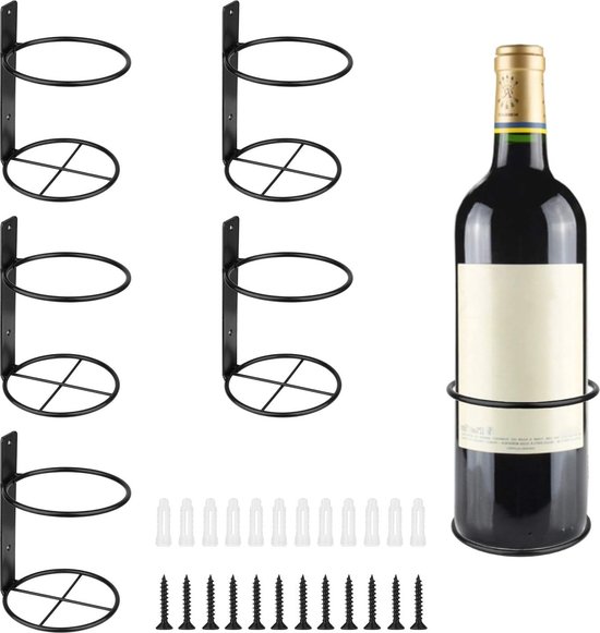 Weinregal Wandhalterung Weinaufbewahrung Und Wanddekoration 6er Pack Metall