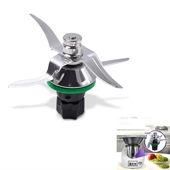 Ersatzmesser Für Thermomix Mixer Zubehör Aus Edelstahl Für Den Thermomix Tm5/tm6, Zum Mixen Und Zerkleinern Von Zutaten, Mahlen Von Nüssen Und Kn