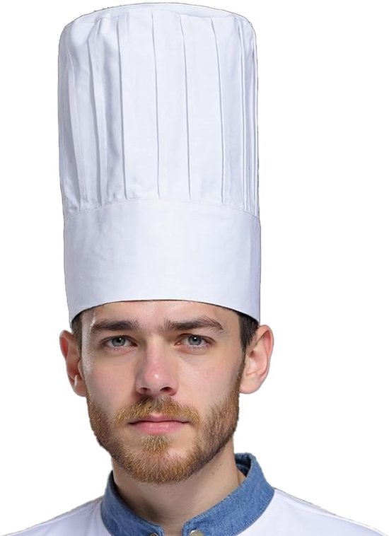 Set Mit 3 Schwarzen Haarnetzen Mit Rotem Akzent Und Schleife – Atmungsaktive Kochmützen Für Küche, Catering Und Lebensmittelverarbeitung