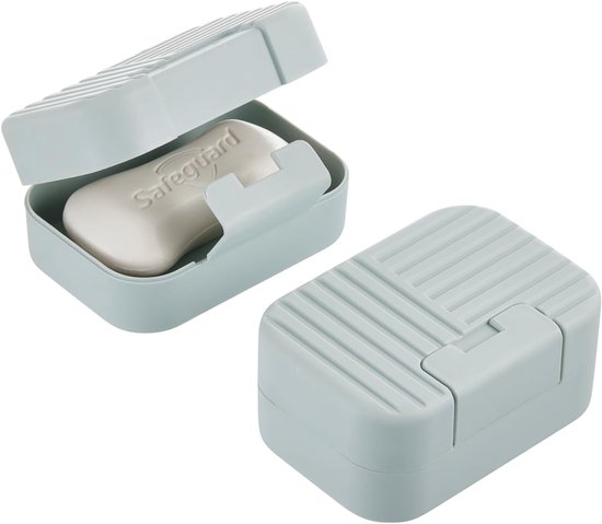 Seifenschale 2 Stück Seifenhalter 11 X 7,5 X 5 Cm Seifenbox Seifenschale Tragbare Seifenbox Der Deckel Schließt Sicher. Reise Seifenbox Für Bad U