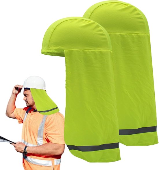 2-teiliger Sonnenschutz Für Helme, Nackenschutz Für Helme, Reflektierender Nackenschutz, Atmungsaktives Helmfutter, Schnelltrocknender Nackenschutz Für