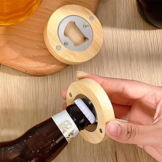 2 Magnetische Flaschenöffner, 2 In 1 Bieröffner Für Den Kühlschrank, Dekorativer Kühlschrankaufkleber Für Zuhause