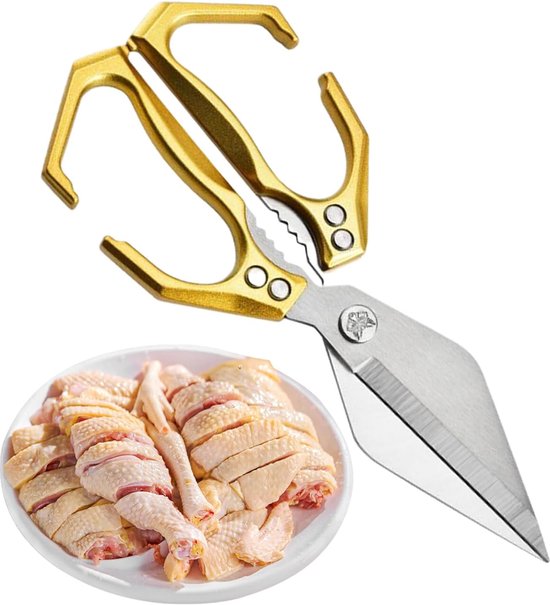 Geflügelschere – Fleischschere Aus Edelstahl, Langlebig Und Vielseitig Einsetzbar Für Die Zubereitung Von Geflügel, Gemüse, Meeresfrüchten Und Fisch.