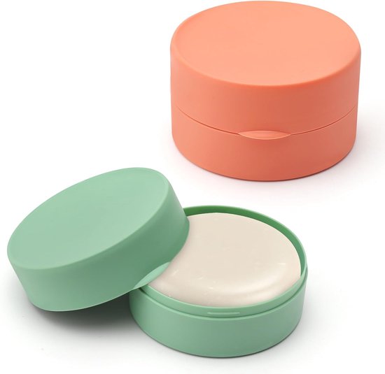 Set Mit 2 Runden Seifendosen Aus Kunststoff Mit Deckel Kleine, Wasserdichte Reiseseifenbox Robuster, Runder Seifenspender Für Bad Und Fitnessstud