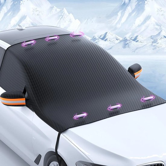 Winter-windschutzscheibenabdeckung Faltbare Auto-windschutzscheibenabdeckung Mit 6 Magneten Zum Schutz Vor Schnee Eis Frost Staub Und Sonnenlicht