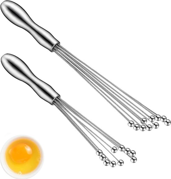 Schneebesen-set Aus Edelstahl, 2-teilig, In Zwei Größen, Zum Schlagen Von Eiern, Marmelade Und Butter (25 Cm/30 Cm)