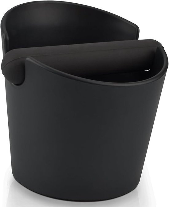 Schwarzer Abs-kaffeetamper 12,2 Cm Mit Abnehmbarem Rührbesen Und Rutschfestem Boden