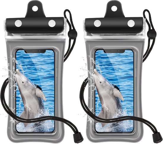 Wasserdichte Handyhülle, 2 Teilige Unterwasser Handyhülle 7,0 Zoll, Ipx8, Wasserdichte Handyhülle, Wasserschutzhülle Zum Schwimmen Und Baden