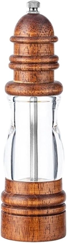 Pfeffermühle Salzmühle Pfeffermühle Salzmühlen Massivholz Pfeffermühle Verstellbar 8 Zoll Küchenutensil Massivholz Salz Pfeffermühle (1 Stück)
