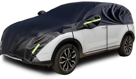 Halbautoabdeckung – Schutz Für Drinnen Und Draußen – Universell – 210t Polyester