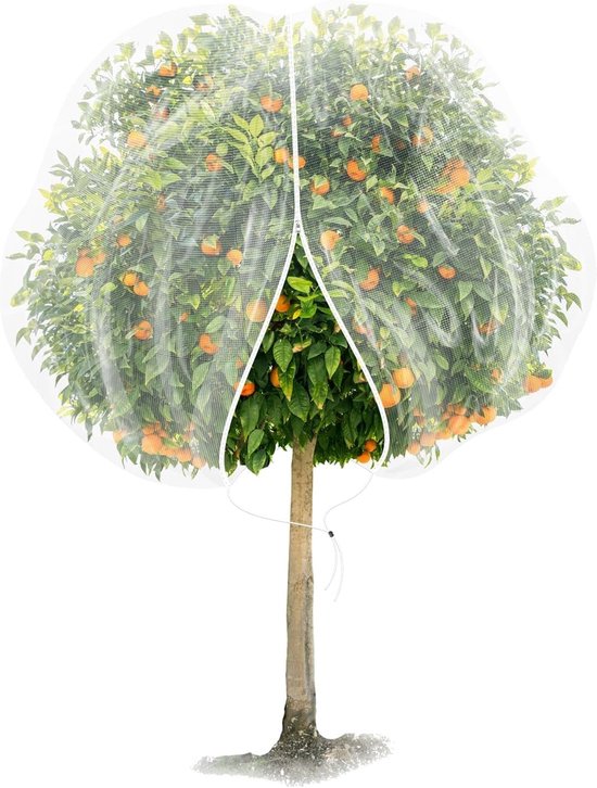 Obstbaumnetz Pflanzenschutznetz Regenschutznetz Mit Reißverschluss Und Kordelzug Für Landwirtschaft, Garten, Terrasse, Hinterhof, Landschaftsbau,