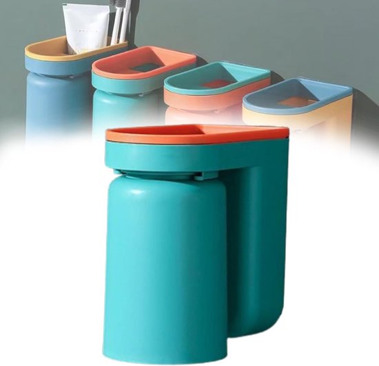 Selbstklebender Zahnbürstenhalter Mit Becher 2-in-1-wandzahnbürstenhalter Mit Becher Zahnbürstenhalter Fürs Badezimmer Reisezahnbürstenhalter Mit 33