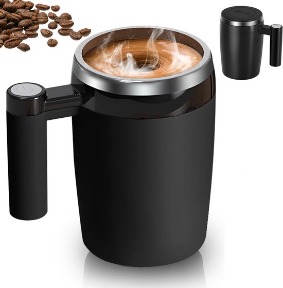 Automatischer Magnetischer Kaffeebecher 400 Ml – Edelstahl, Für Zuhause, Büro Und Reisen