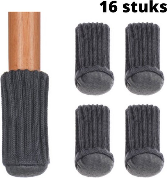 Stuhlbeinschoner Stuhlbeinsocken Bodenschutz Stuhlbeinkappen Schwarz Mit Brauner Unterseite 16 Stück