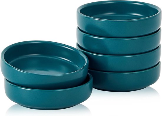 Set Mit 6 Keramikschalen (9 Cm) Für Sojasauce, Ideal Für Dips, Gewürze Und Snacks, Perfekt Für Sushi Und Grillgerichte.