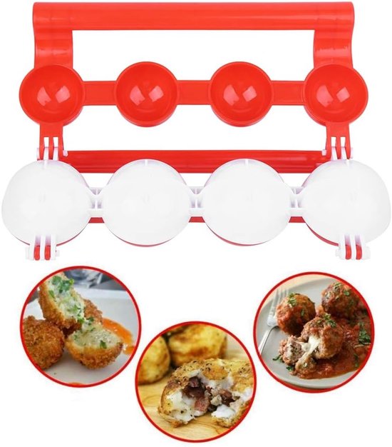 2x Fleischbällchenformer Kochutensilien Aus Abs-material Diy-form Für Gefüllte Fleischbällchen Praktisch Zum Kochen Und Herstellen Von