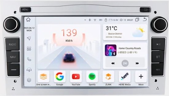 Passend Für Opel Astra H Corsa C D Agila Combo Antara Vectra Zafira Meriva Vivaro Tigra Silbergrau 2002 2013 Carplay Android Auto 1 Gb 32 Gb Mit 2003