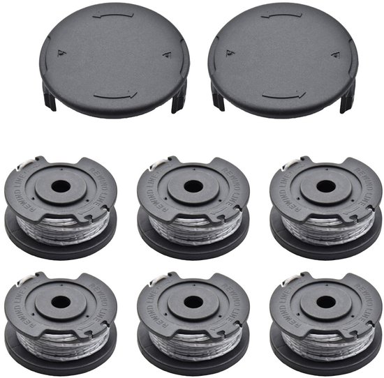 6 Teiliges Spulenset 2 Hülsen Passend Für Bosch Easy Gras Cut 18 V 23 26 18 Freischneider Aufsätze Teilenummer F016800569 F016800385