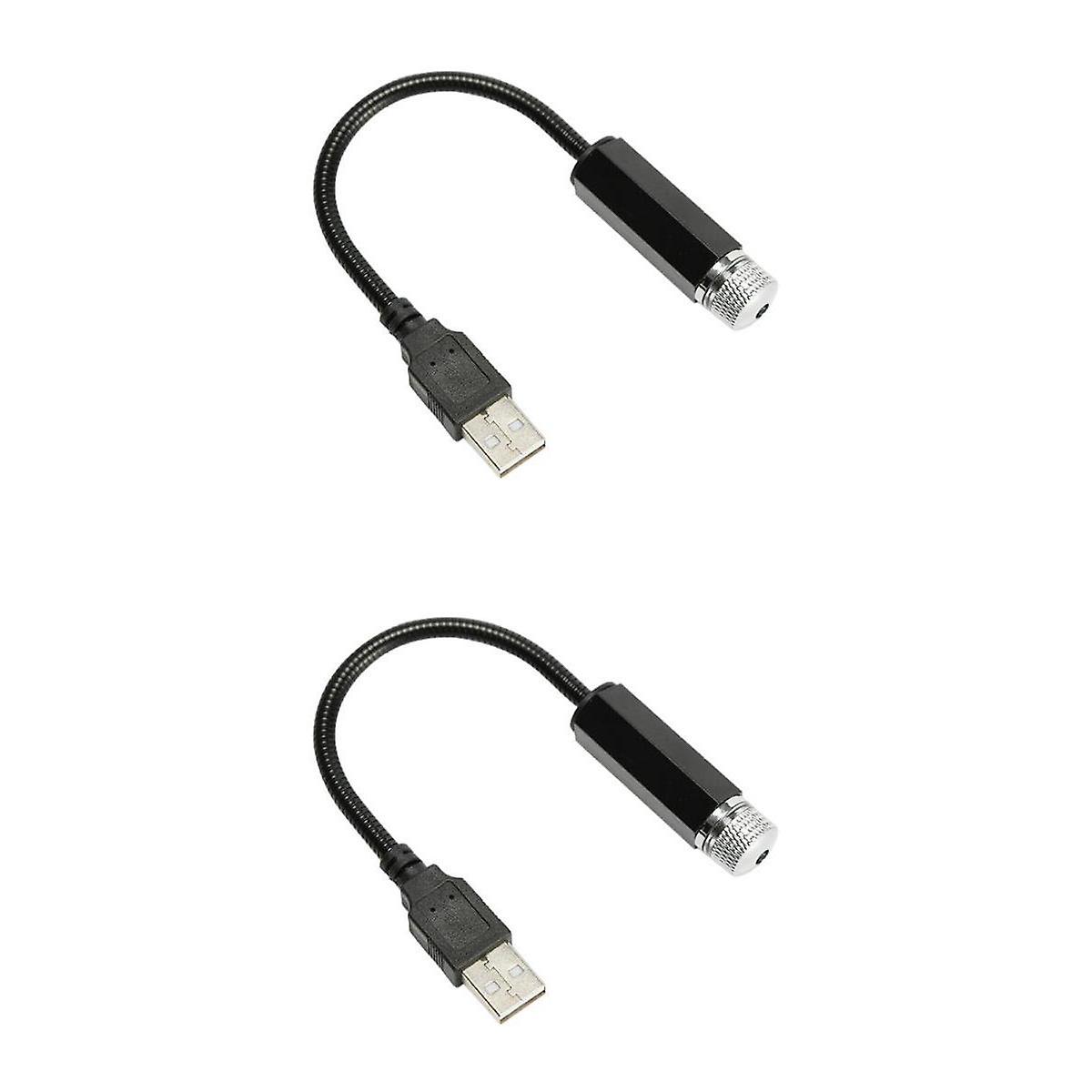2x Usb-sternennachtlichter, Mini-atmosphäre, Sternenhimmel, Romantisch Für Partys