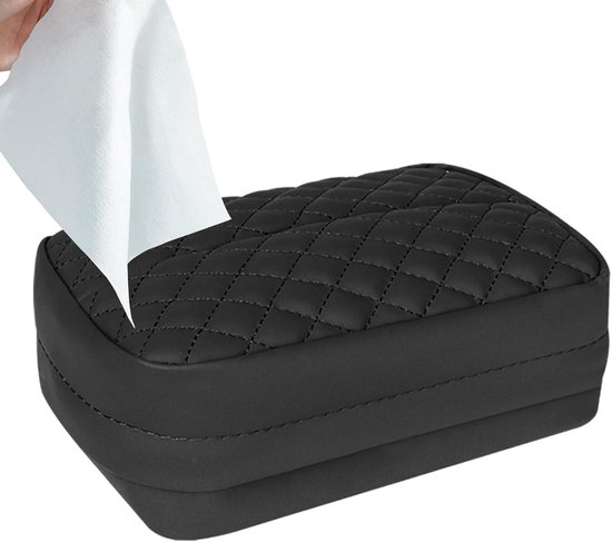 Auto-taschentuchhalter – Bezug Aus Pu-leder Serviettenhalter Für Autositze, Armlehnen, Pkw, Suv, Zuhause Und Restaurant, 19 X 12,5 X 6,5 Cm