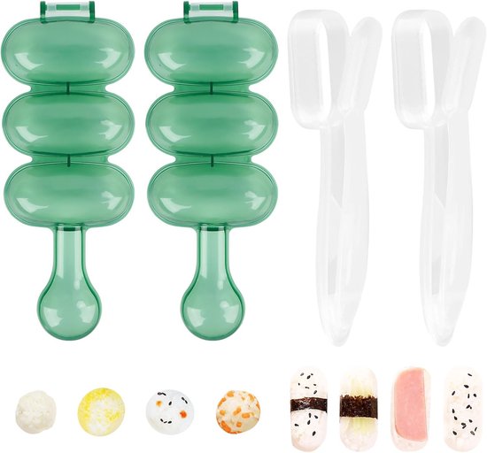 Sushi Maker Set Mit 4 Onigiri Formen, Bento Sushi Form, Nigiri Maker Zubehör, Reisbällchenform Für Anfänger, Küchenhelfer