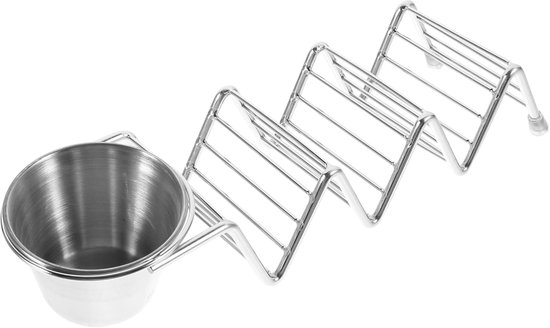 Kompakter Tortillaständer Aus Metall Mit Soßenschale Für Tacos, Burritos Und Mehr, Für Partys, Camping Und Den Gebrauch Zu Hause, Leicht Zu Reini